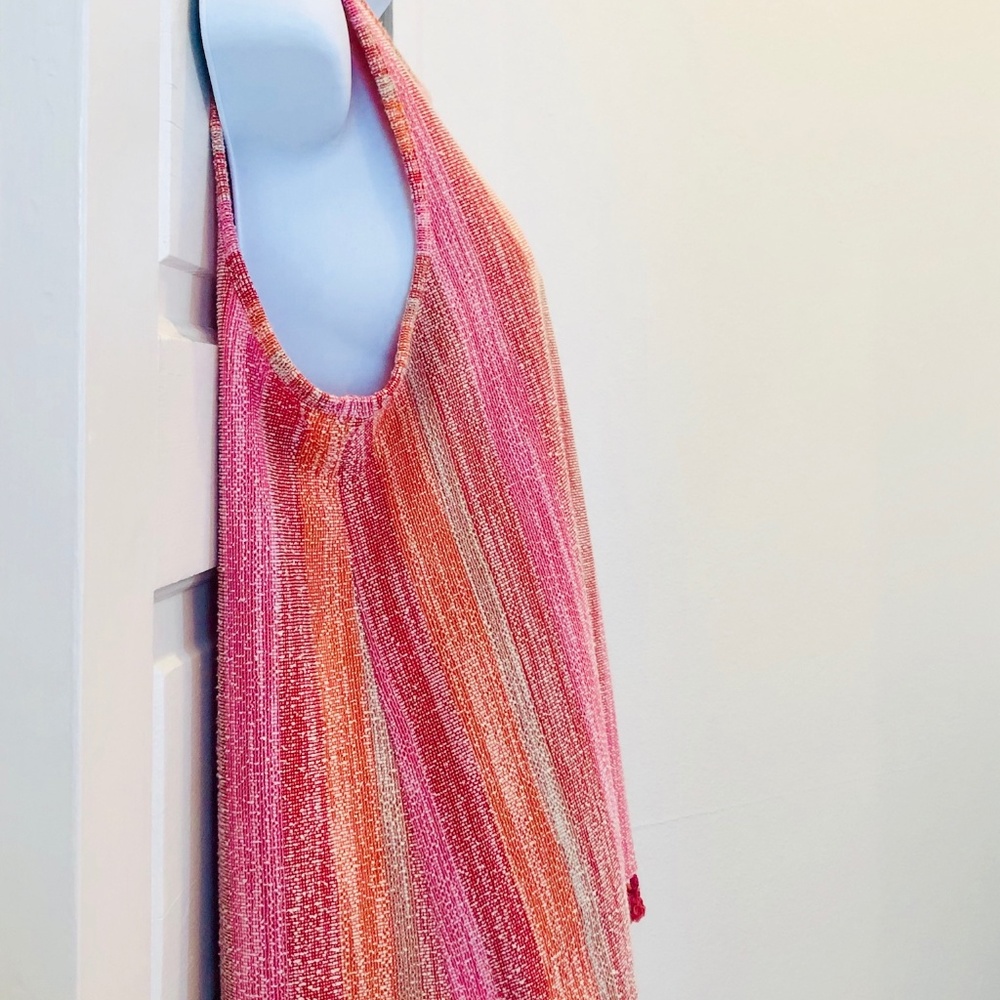 NWOT Anthropologie Multicolor Tassel Boho Top - Picture 2 of 4
